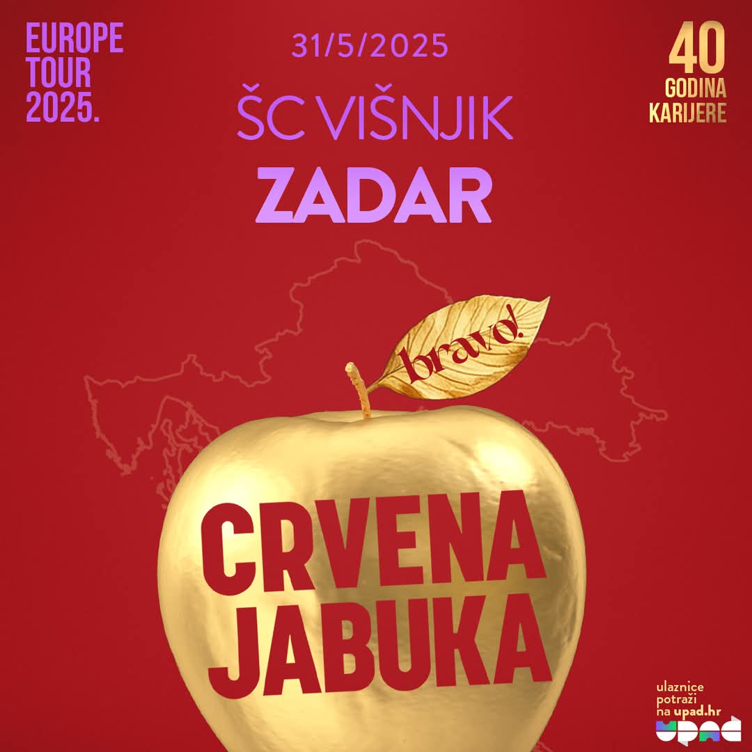 NA VIŠNJIKU JOŠ JEDNA GLAZBENA POSLASTICA Veliki koncert Crvene jabuke 31. svibnja!