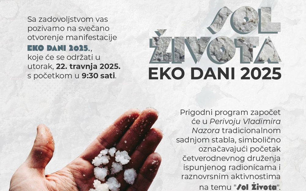 EKO DANI Kreće tradicionalna ekološko-edukativna manifestacija Prirodoslovno-grafičke škole