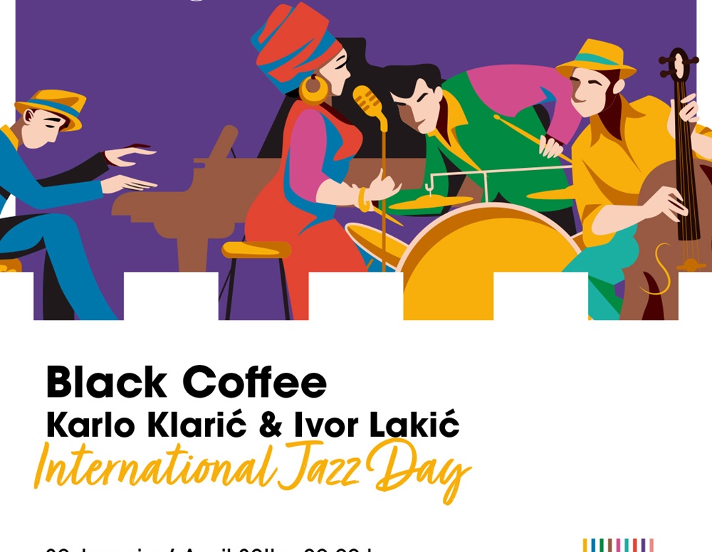 MEĐUNARODNI DAN JAZZA  Na spektakularnoj sceni povijesnih zidina nastupit će Black Coffee i kao poseni gosti Karlo Klarić i Ivor Lakić  