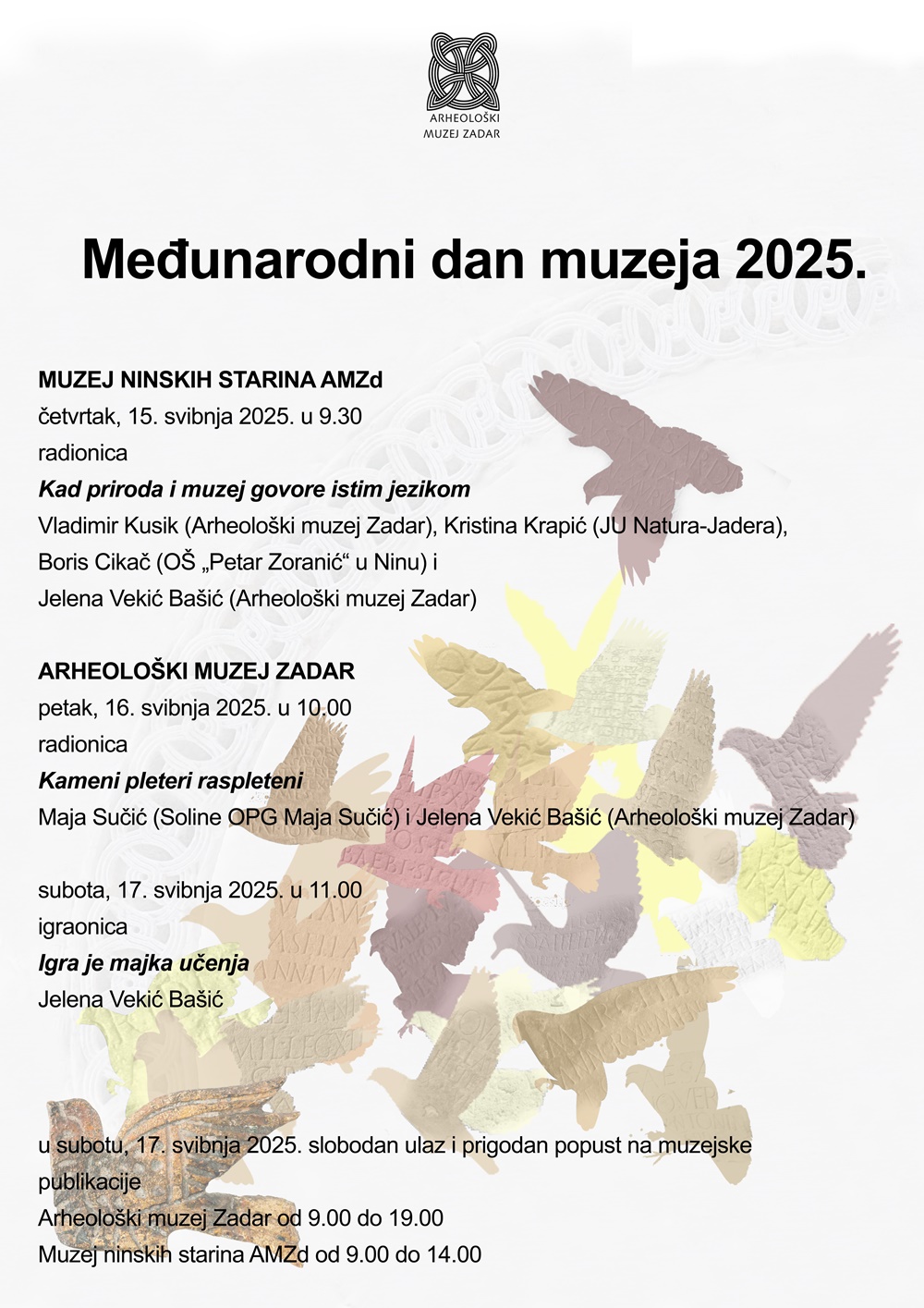 Međunarodni dan muzeja u Arheološkom muzeju Zadar
