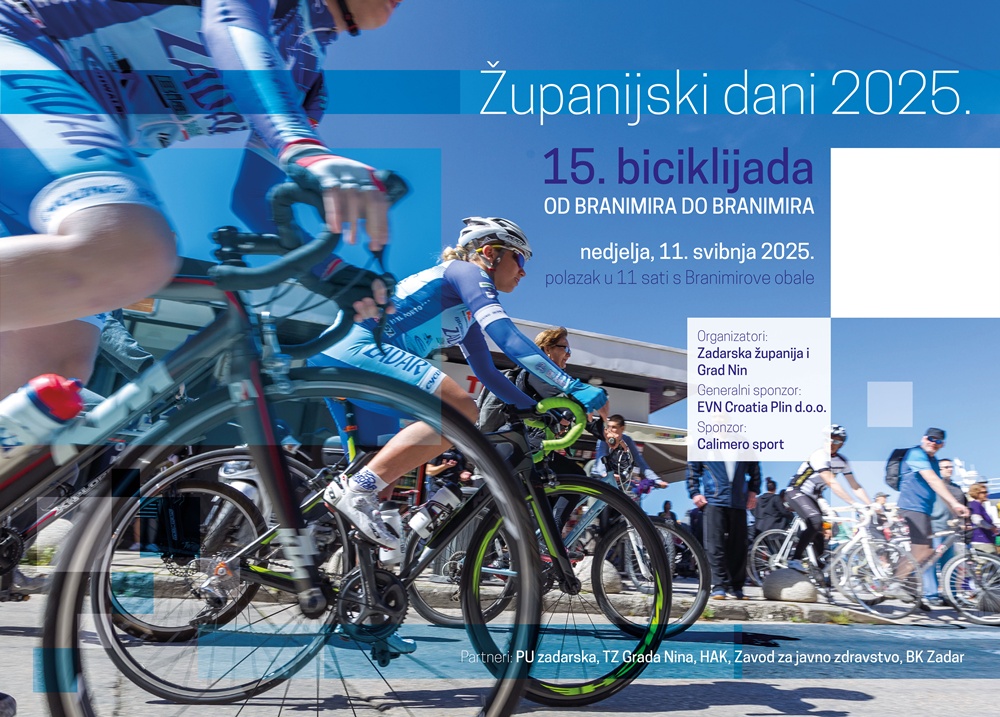 BICIKLIJADA „OD BRANIMIRA DO BRANIMIRA“ Pridruži se 15. izdanju omiljene vožnje