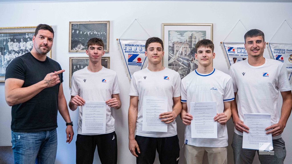 "OVO JE TEK POČETAK" KK Zadar potpisao višegodišnje ugovore s mladim talentima