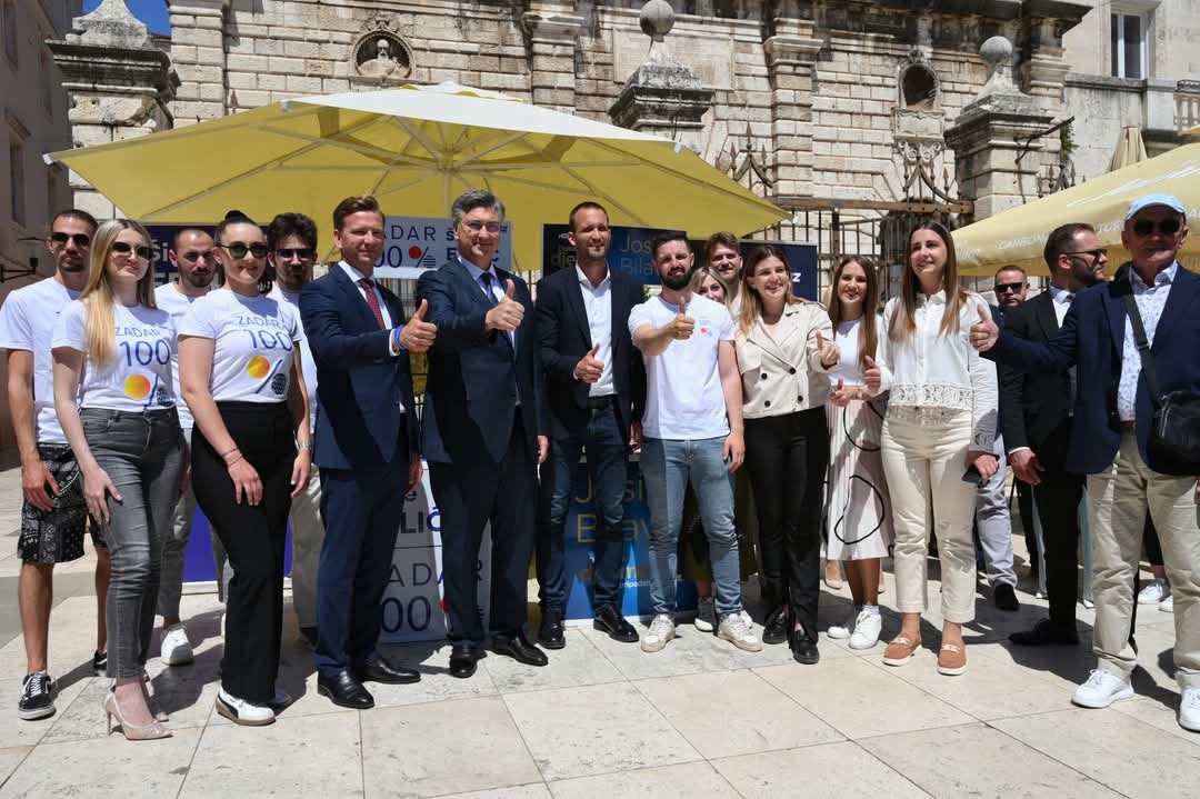 PLENKOVIĆ NA KAVI U ZADRU Podrška HDZ-ovim kandidatima uz poruke gospodarskog rasta