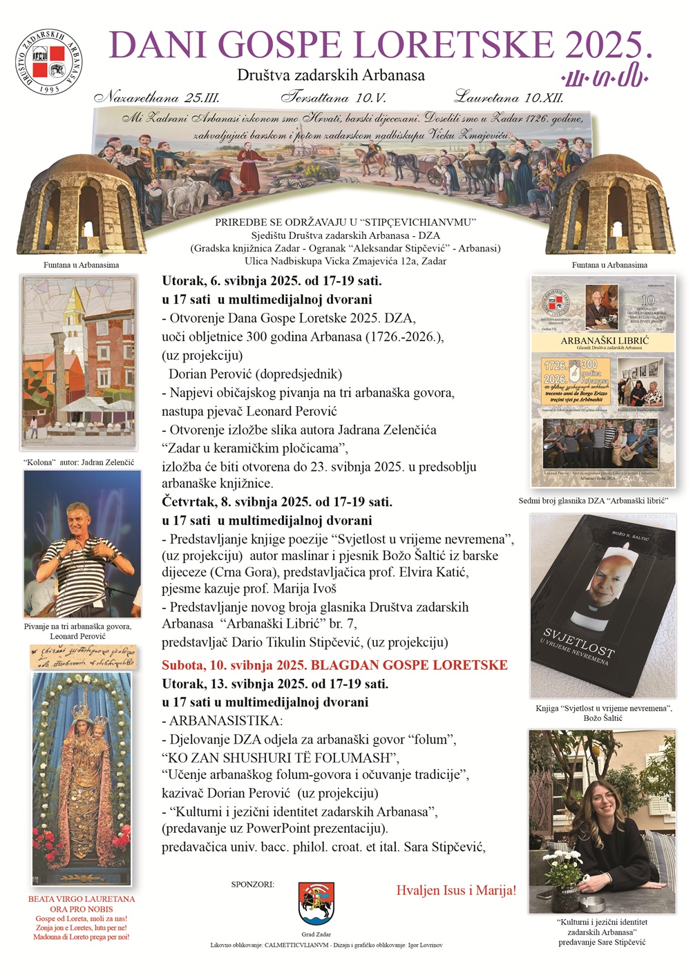 DANI GOSPE LORETSKE Dani kulture, jezika i identiteta zadarskih Arbanasa