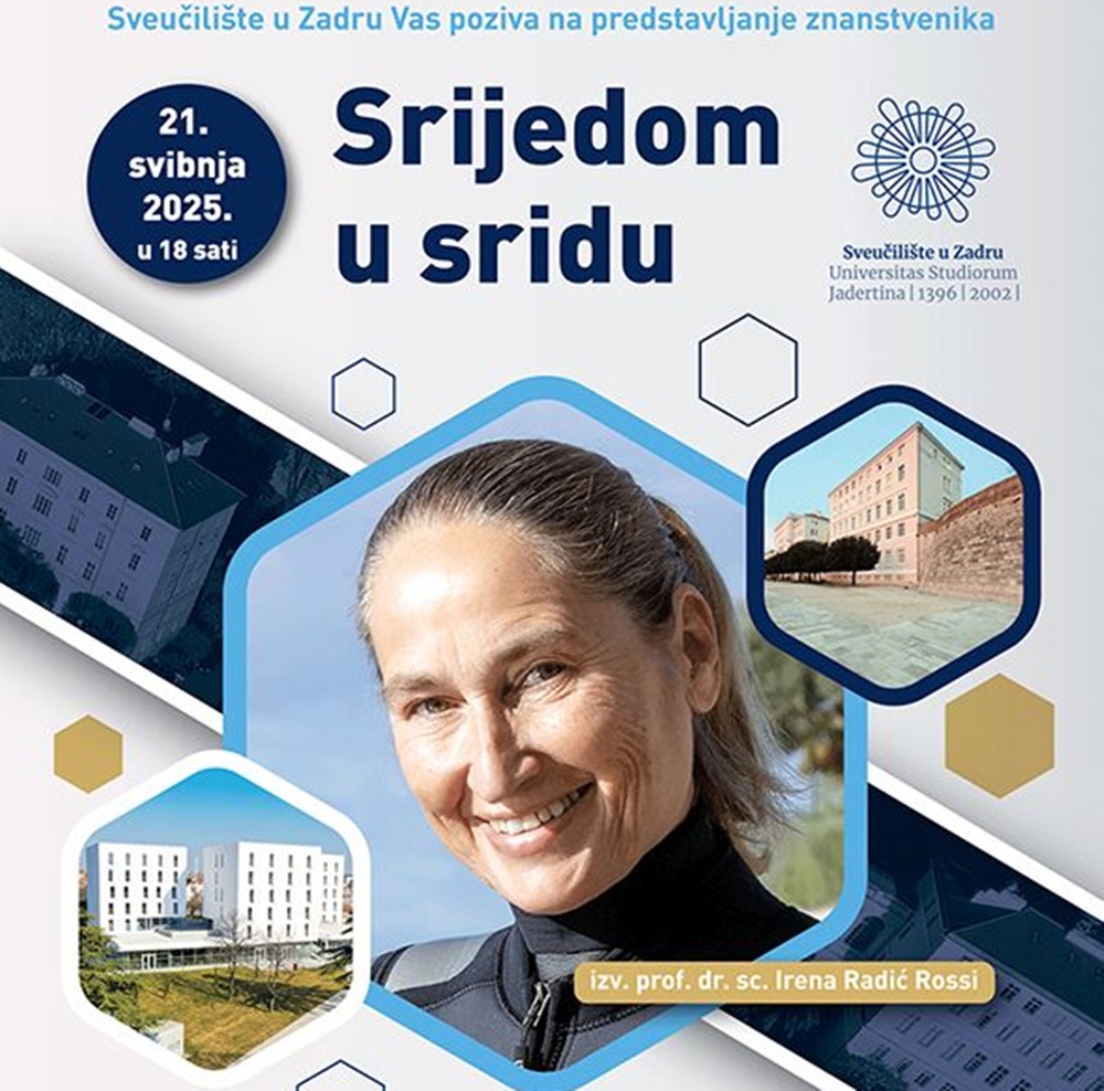 SRIJEDOM U SRIDU Ovu srijedu poslušajte predavanje Irene Radić Rossi, vrsne znanstvenice i podvodne arheologinje