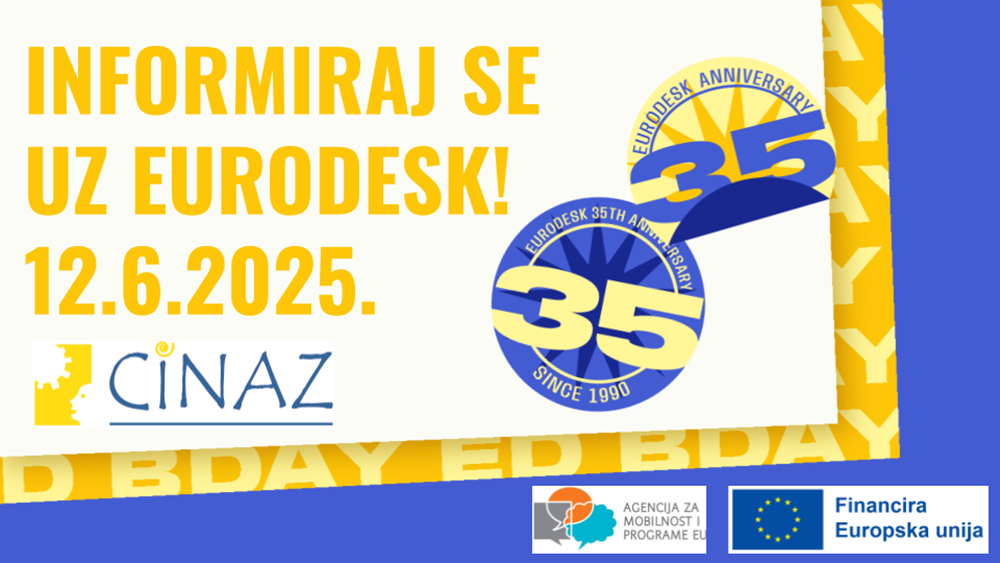 UDRUGA CINAZ  Na KvartArt festivalu ove godine CINAZ informira o europskim mogućnostima za mlade