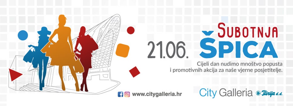 LJETNA SUBOTNJA ŠPICA U CITY GALLERIJI