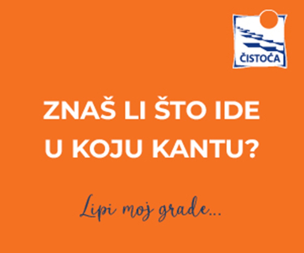 ČISTOĆA ZADAR Kante nisu ukras – znate li što ide u koju?