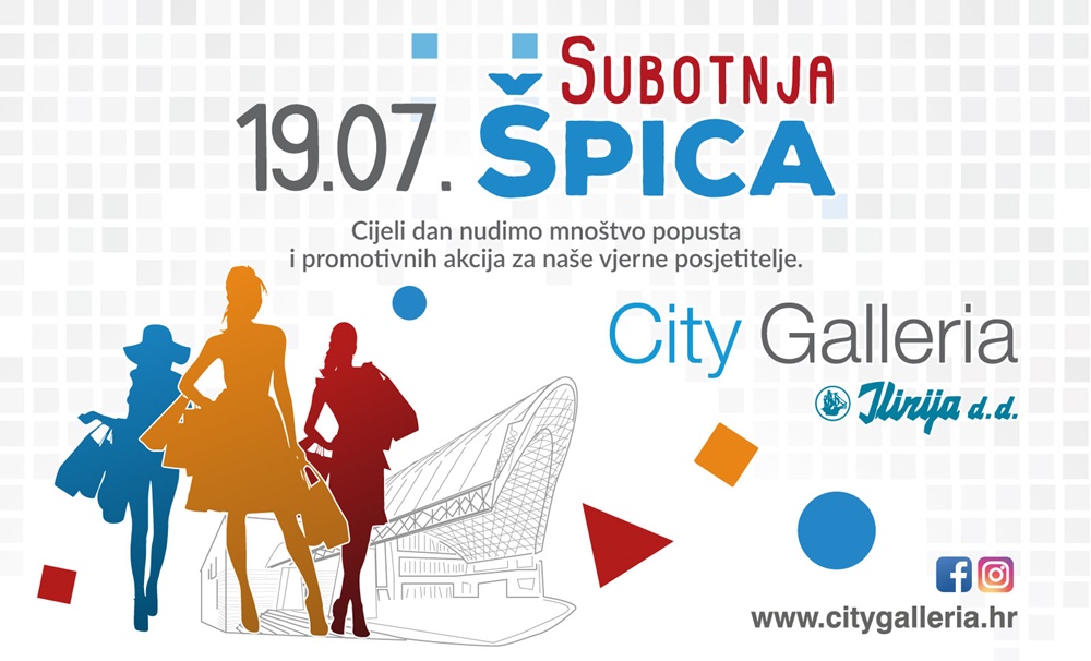 LJETNA SUBOTNJA ŠPICA U CITY GALLERIJI