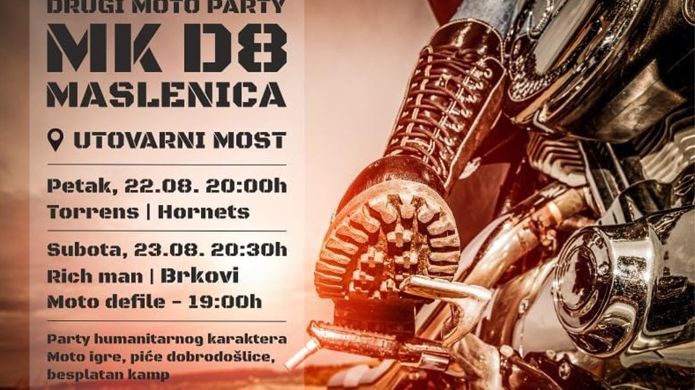 MOTO PARTY U MASLENICI Nakon uspješnog prvog izdanja, ovogodišnji party donosi još više dobre glazbe, druženja