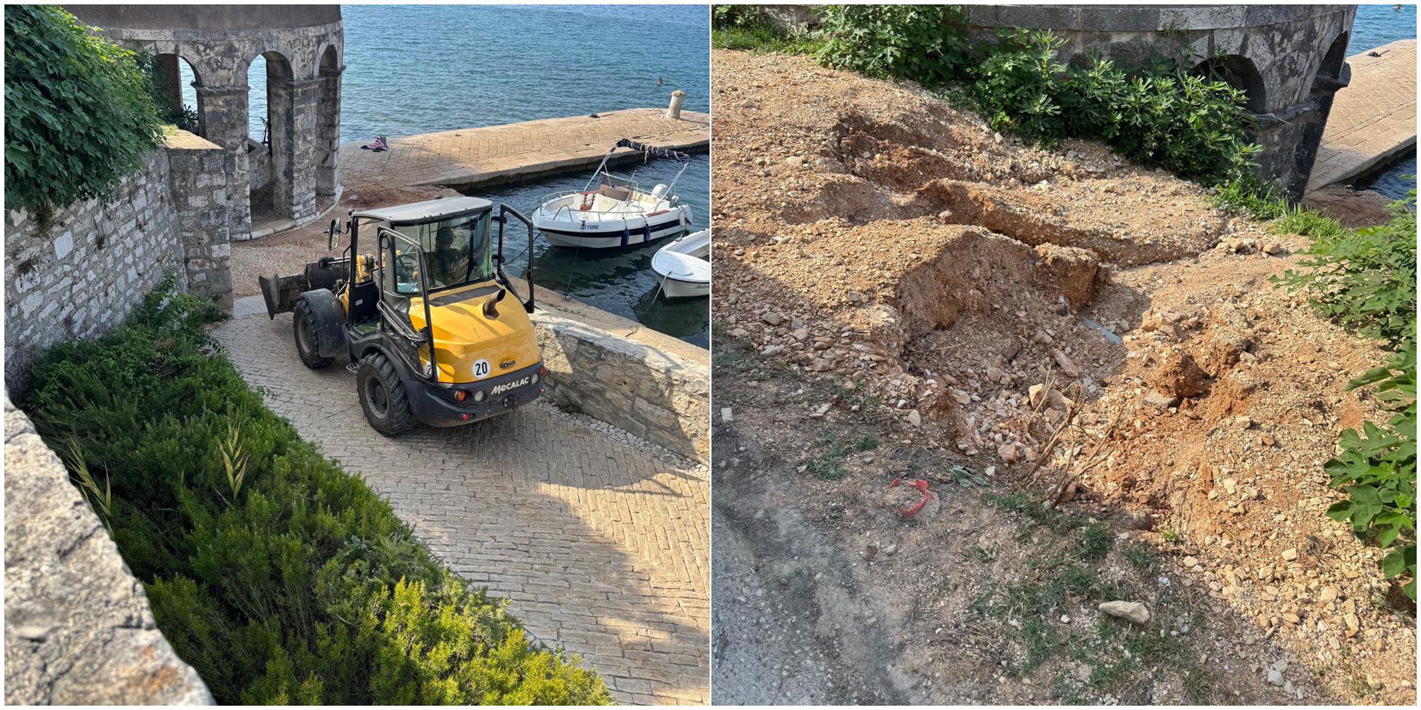 ČISTI SE PROSTOR OKO FONTANE