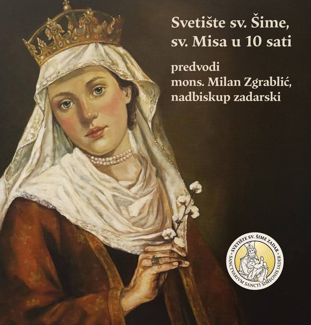 CRKVA SV. ŠIME Zadarski nadbiskup Milan Zgrablić u subotu će blagosloviti  sliku sv. Hedvige