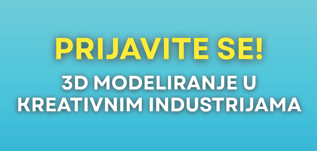 Ustanova INOVAcija pokreće besplatni tečaj 3D modeliranja za zaposlene i nezaposlene