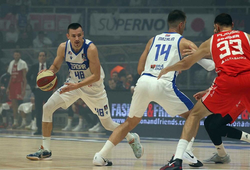 Zadar u prvom kolu ABA lige 6. listopada kod Crvene zvezde Meridianbet
