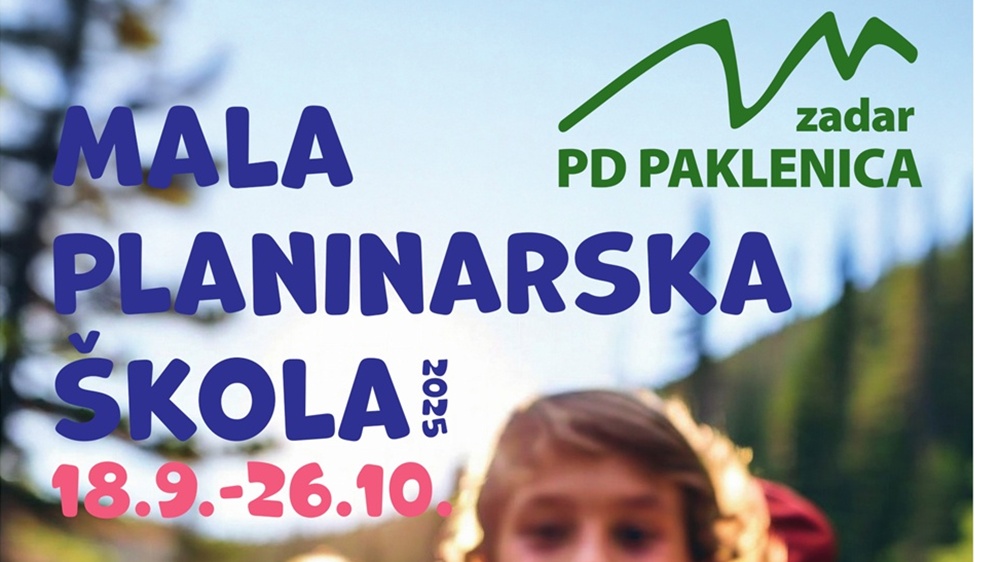 PD PAKLENICA Počinje 9. Mala planinarska škola