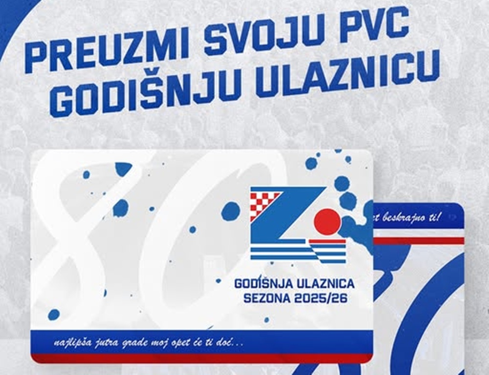 VAŽNA OBAVIJEST KK Zadar poziva pretplatnike da preuzmu svoje godišnje iskaznice na blagajni Višnjika