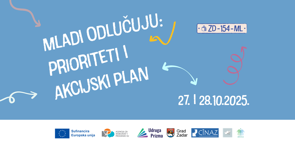 Predloži prioritete i akcijski plan za prvu godinu provedbe Programa za mlade Grada Zadra