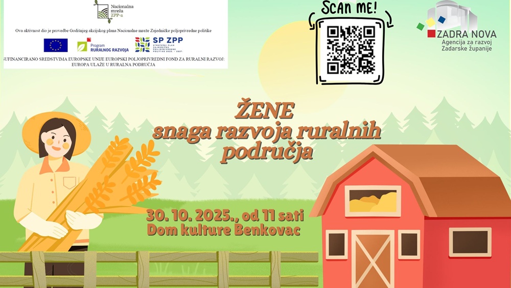 ZADRA NOVA Poziv na konferenciju Žene - snaga razvoja ruralnih područja