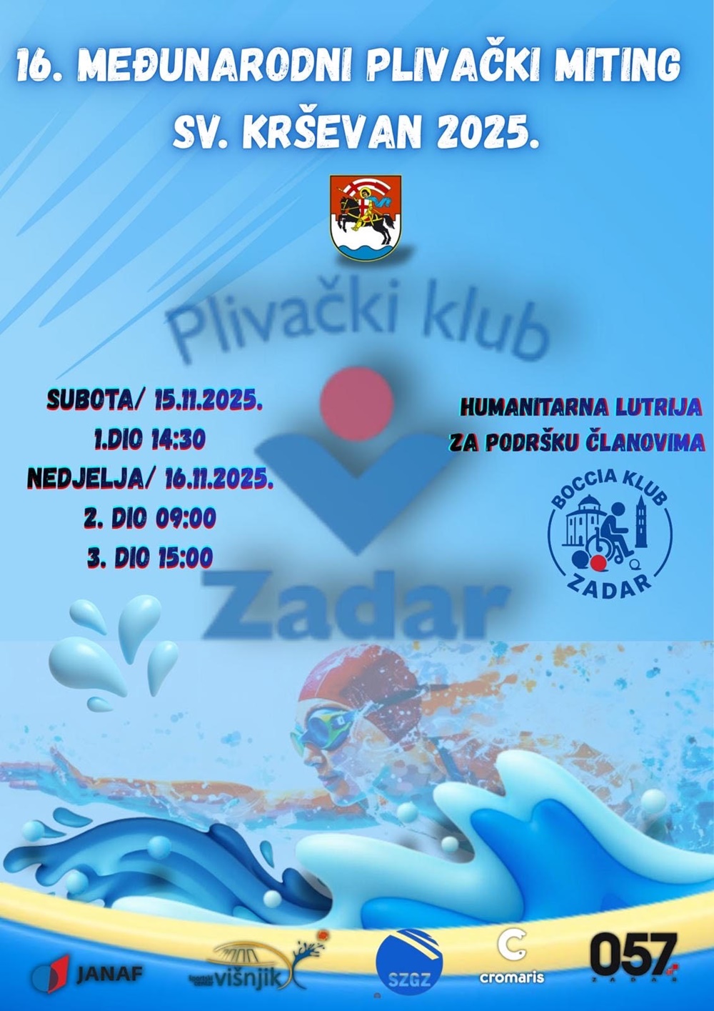 NA VALOVIMA ZADRA: 16. Međunarodni miting “Sveti Krševan” u znaku sporta i humanosti