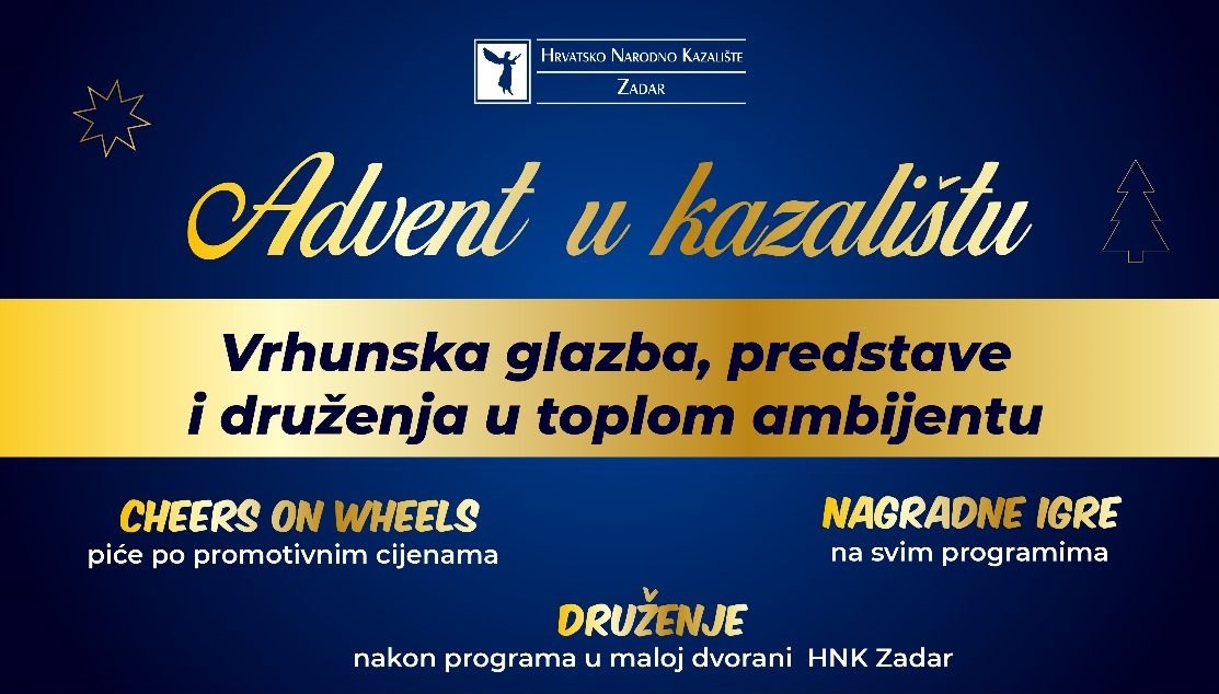Doživite čaroliju Adventa u HNK Zadar od 29. studenog do 16. prosinca