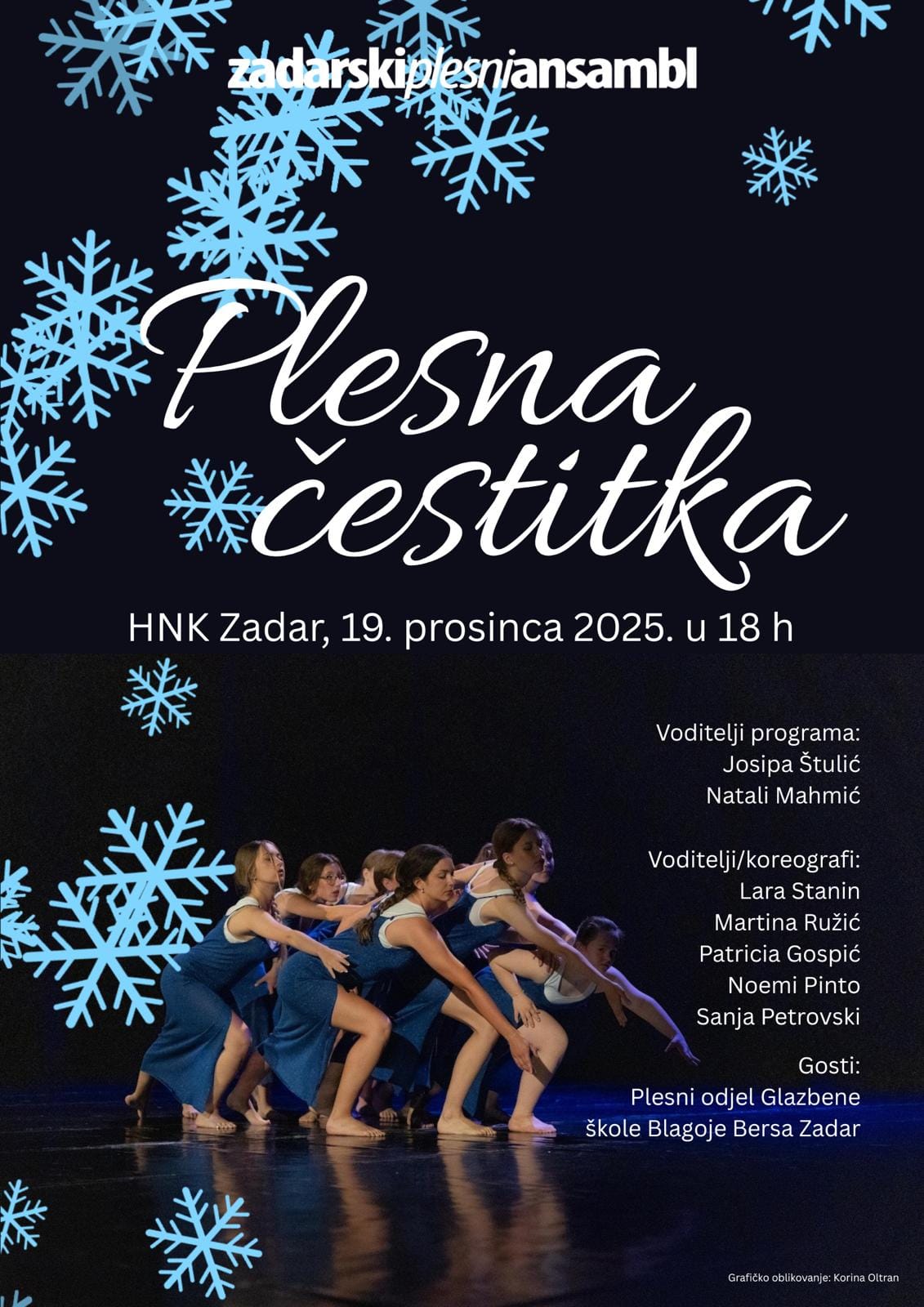 Tradicionalna božićna i novogodišnja čestitka Zadarskog plesnog ansambla