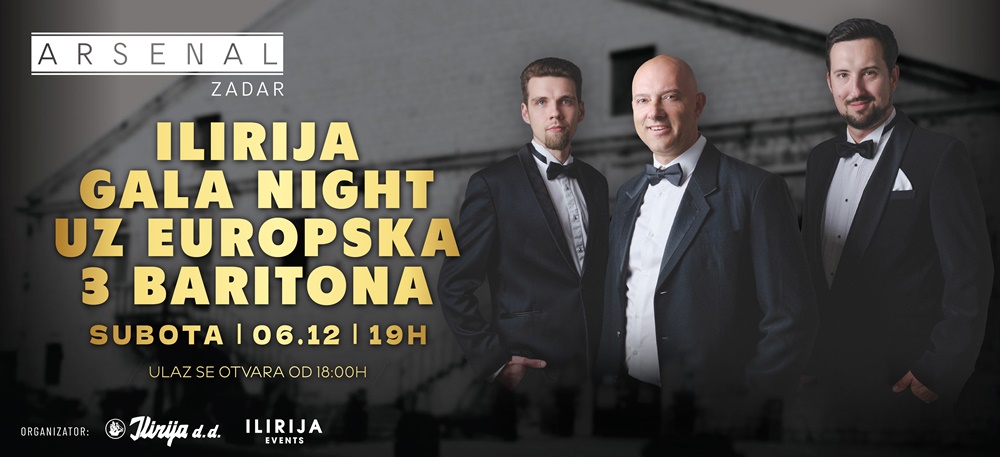 PET SLIJEDOVA, TRI BARITONA I JEDNA GALA VEČER Arsenal najavljuje događaj za pamćenje!