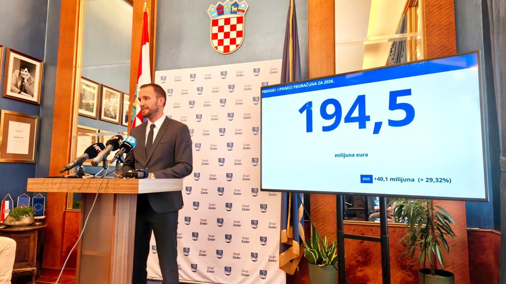 REKORDAN PRORAČUN GRADA ZADRA ZA 2026. - 194,5 milijuna eura za razvoj grada i bolju kvalitetu života