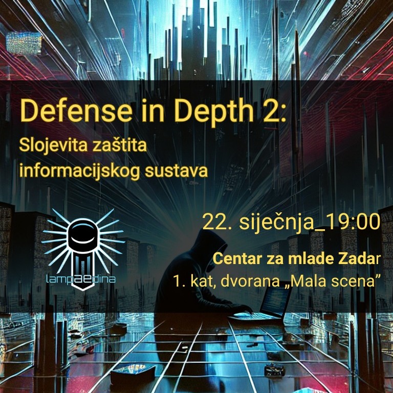 Predavanje o višeslojnoj kibernetičkoj sigurnosti u Centru za mlade Zadar