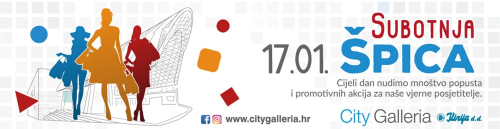 SIJEČANJSKA SUBOTNJA ŠPICA U CITY GALLERIJI