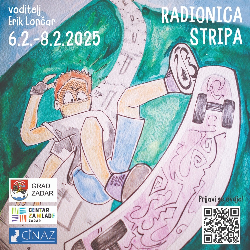 UDRUGA CINAZ Poziv na trodnevnu radionicu stripa