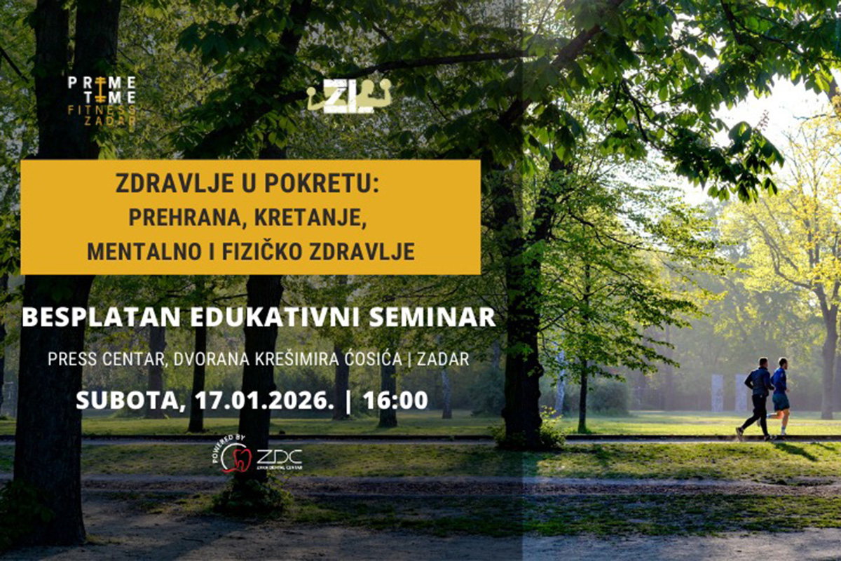 Zdravlje se gradi na vrijeme – besplatan edukativni seminar na Višnjiku