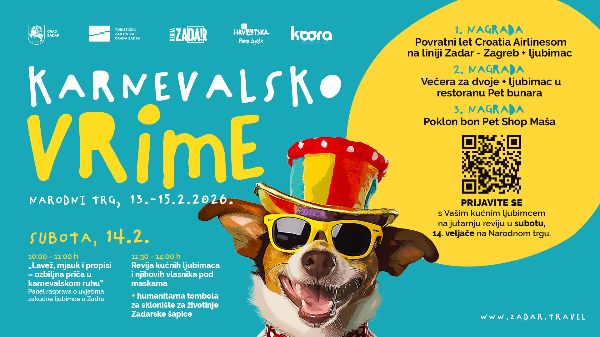 ŽUPANIJSKI OBJEKTIV „Lavež, mjauk i propisi“ – karneval koji promiče odgovorno vlasništvo i sustavnu zaštitu životinja