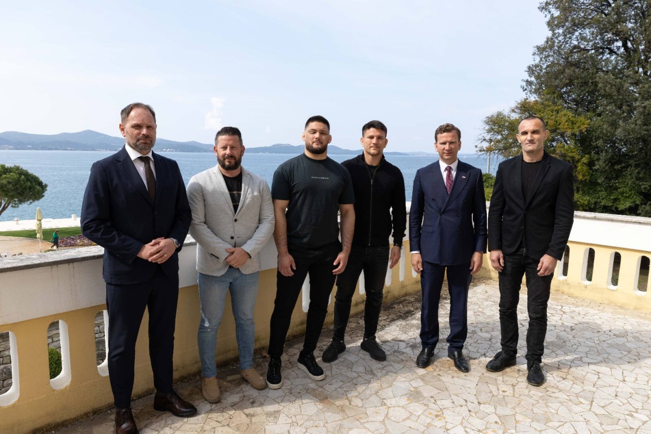 Od Zadra do svjetskog i europskog trona: Primanje za prvake iz Ju Jitsu kluba Zadar Lea Žužu i Luku Vuksana