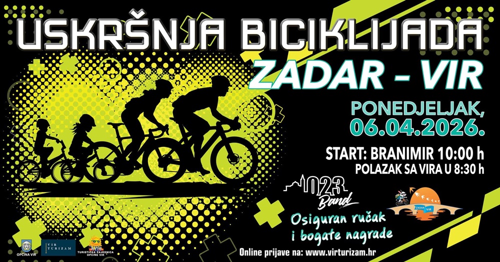 PRIJAVE NA BICIKLIJADU ZADAR - VIR