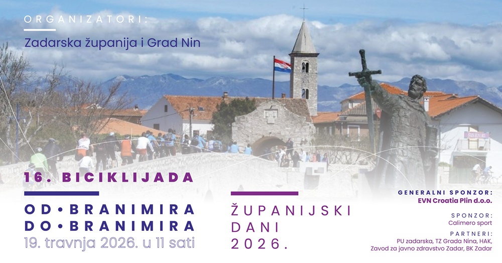 U SKLOPU ŽUPANIJSKIH DANA  U tijeku su prijave za tradicionalnu biciklijadu od Branimira do Branimira