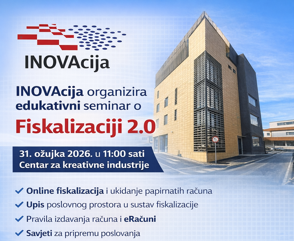 Kako se pripremiti za Fiskalizaciju 2.0? Saznajte na seminaru u Centru za kreativne industrije
