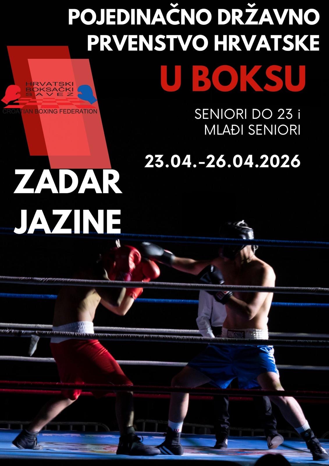ZADAR JE PONOVNO CENTAR HRVATSKOG BOKSA U Jazinama Prvenstvo Hrvatske za mlađe seniore i seniore U23