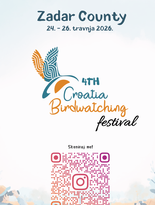 Zadarska županija domaćin 4. Croatia Birdwatching Festivala!