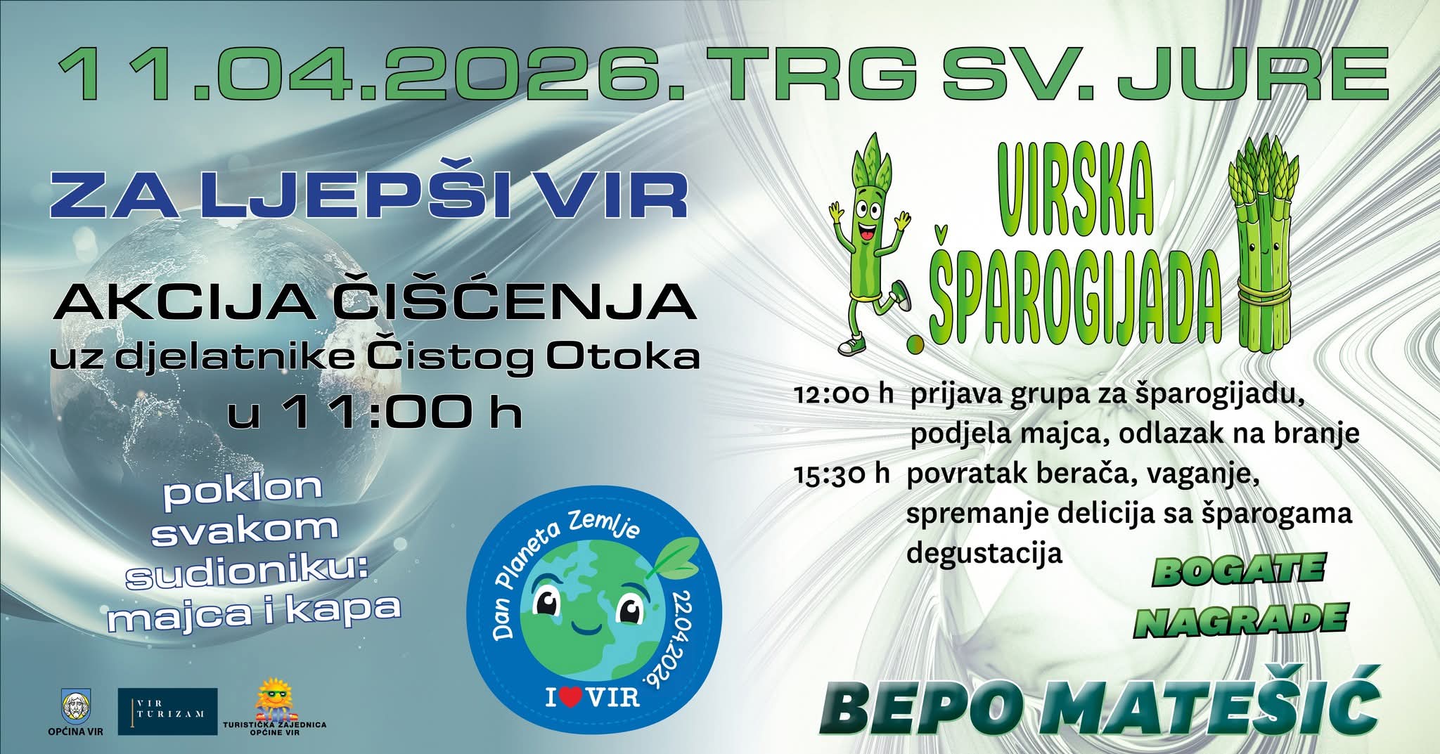 ZA LJEPŠI VIR Ekološka akcija čišćenja otoka Vira i prvo izdanje Virske šparogijade