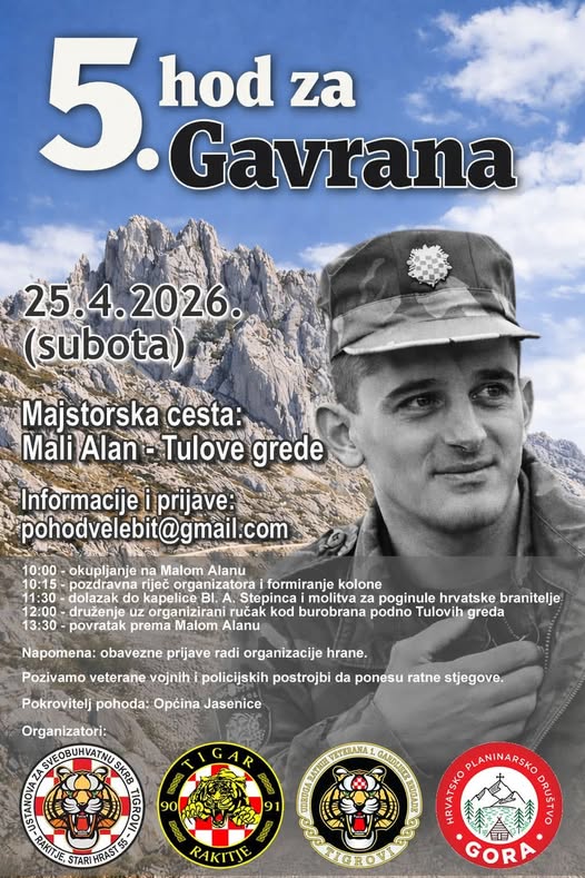 DA SE NE ZABORAVI – 5. HOD ZA GAVRANA