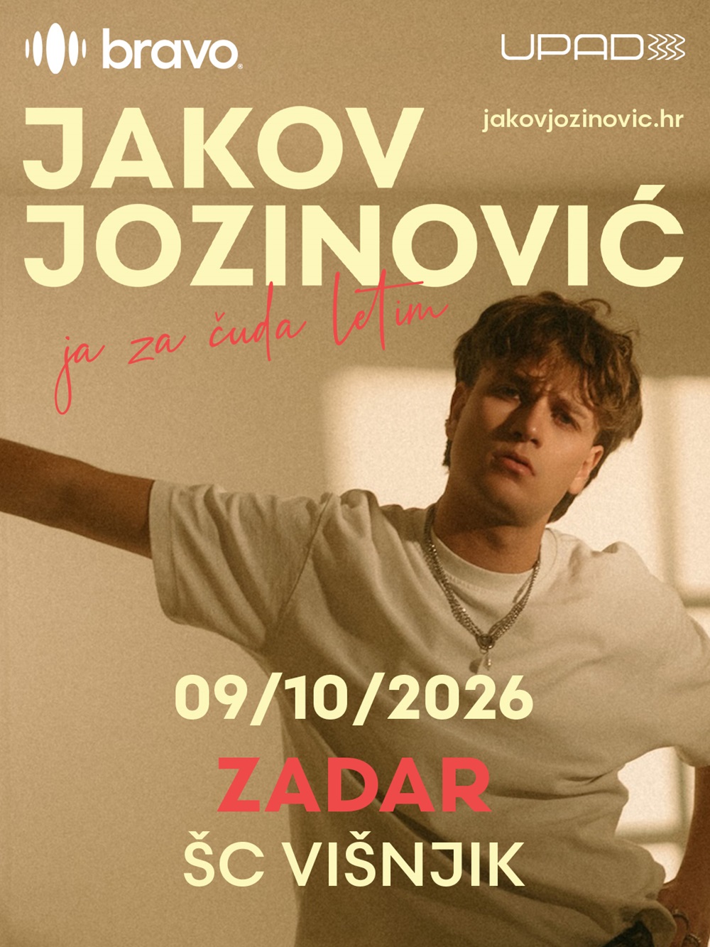 Jakov Jozinović najavio prvi samostalni koncert u Zadru