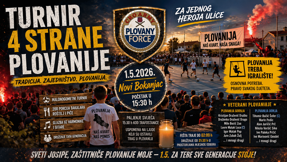 Turnir 4 strane Plovanije i ove godine na N. Bokanjcu