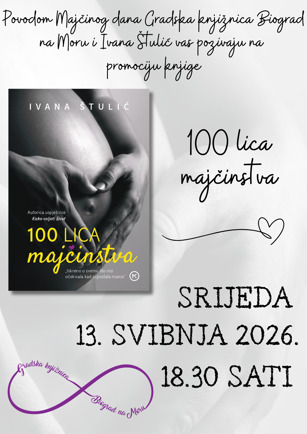 Promocija knjige “100 lica majčinstva” u Biogradu na Moru
